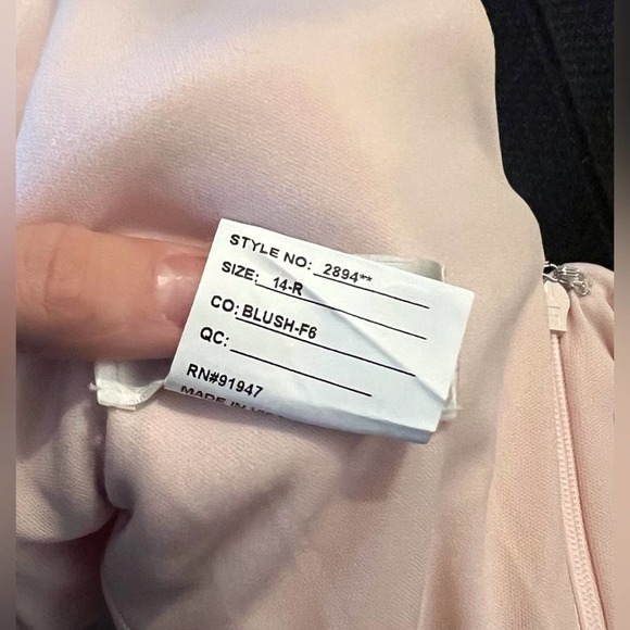 Dessy Collection Sleeveless Draped Chiffon Maxi Dress With Front Slit - Picture 7 of 10